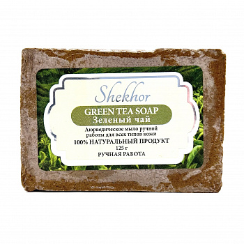 Shekhor Аюрведическое мыло Зеленый чай для всех типов кожи Индия Lemon soap 125 г