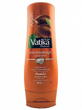 Dabur Vatika Кондиционер С АРГАНОВЫМ МАСЛОМ 400 мл ПРОТИВ ЛОМКОСТИ для сухих и непослушных волос, Дабур (Argan Anti-breakage) / Дабур Ватика / 400 мл