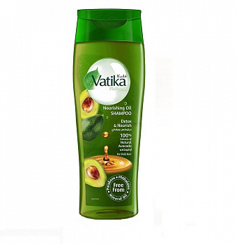 Dabur Vatika Шампунь Ватика с маслом авокадо питательный для тусклых волос / Nourishing Oil Shampoo Avocado 425 мл