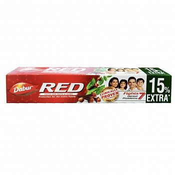 Dabur RED Зубная паста Ред аюрведическая красная / Дабур Ред / 115 г