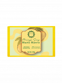 Shekhor Мыло Манго натуральное ручной работы Индия Шехор / Mango soap 100 г