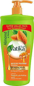 Dabur Vatika Шампунь для волос увлажняющий Миндаль и мед (Moisture Treatment) / Дабур Ватика / 600 мл