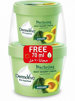Dabur Dermoviva Крем для тела и лица с авокадо Skin Superfood Avocado 140 мл + 70 мл в подарок