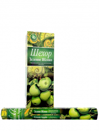 Shekhor Благовония Зеленое Яблоко (Green Apple) / Эксклюзивные ароматические палочки Шехор / Индия 20 шт