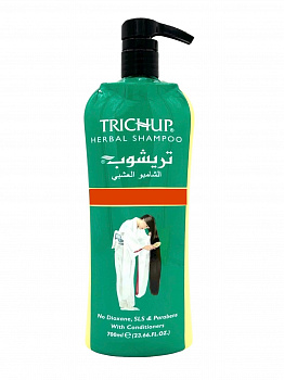 Trichup Herbal Shampoo HAIR FALL CONTROL Vasu ИНДИЯ /Травяной шампунь КОНТРОЛЬ ВЫПАДЕНИЯ ВОЛОС Тричуп Васу, 700 мл