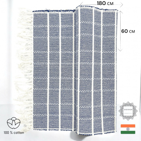 SHEKHOR Ковер Индира синий RSGP-009 60х180