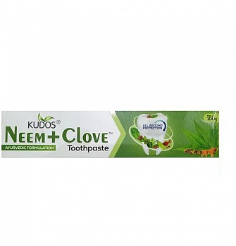 Kudos Натуральная зубная паста Ним + Гвоздика Кудос NEEM+CLOVE 100 г