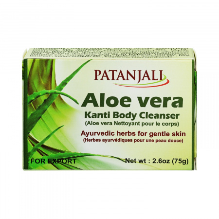 Patanjali Мыло для тела АЛОЭ ВЕРА КАНТИ ALOEVERA 75 г