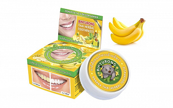 Binturong Тайская зубная паста с бананом для чувствительных десен / Banana Thai Herbal Toothpaste / 33 г