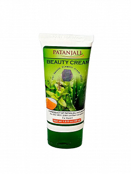 Patanjali BEAUTY Cream, FOR EXPORT, /БЬЮТИ КРЕМ / Универсальный аюрведический крем для лица, ЭКСПОРТНОЕ КАЧЕСТВО/  Патанджали/ 50 г.